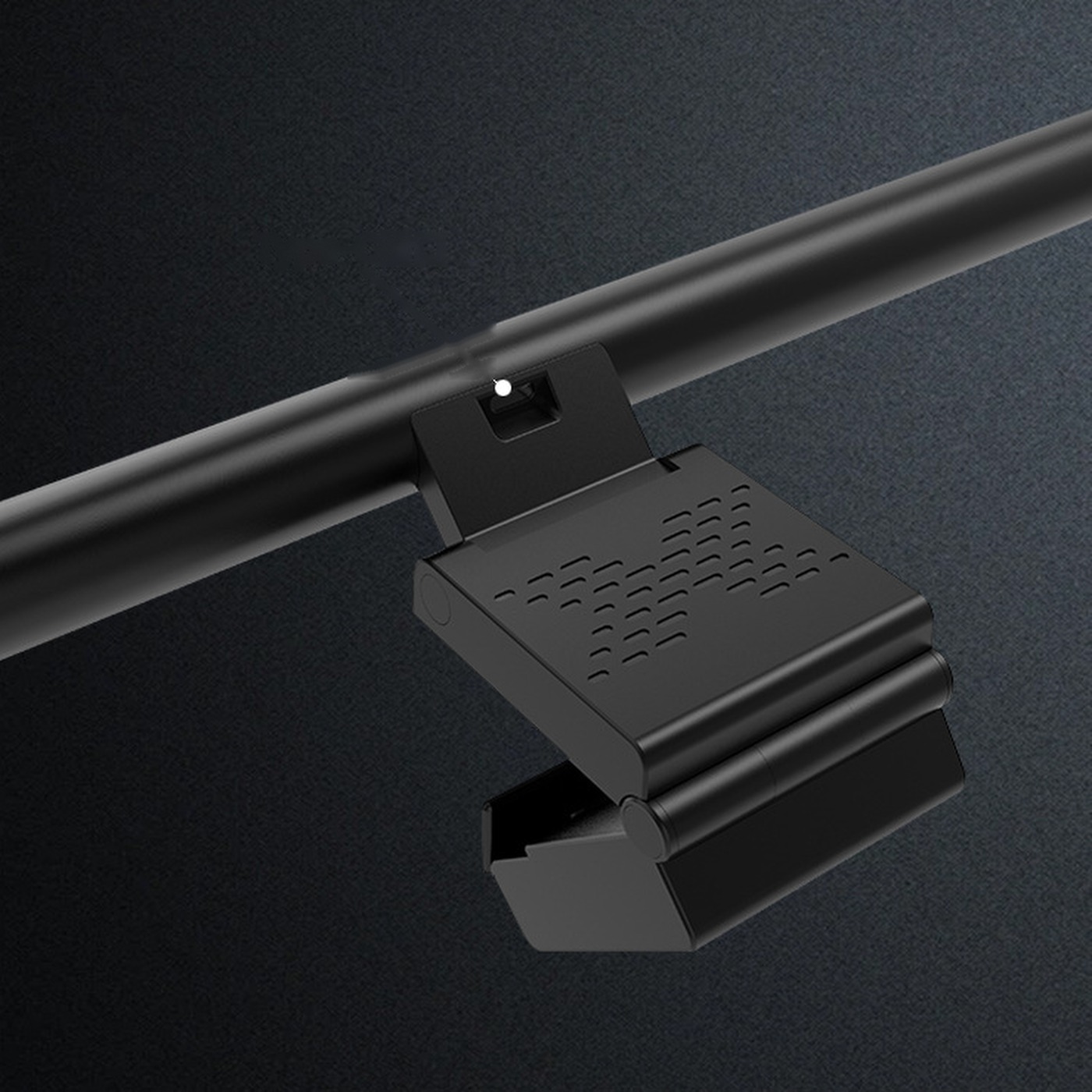 USB connection on the back of the monitor light mount